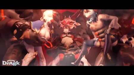 genshin impact hentai group sex djin amber eula and big hilichurls cocks