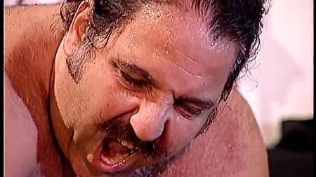 Blonde with fake tits seduces fat dude and drinks her juices