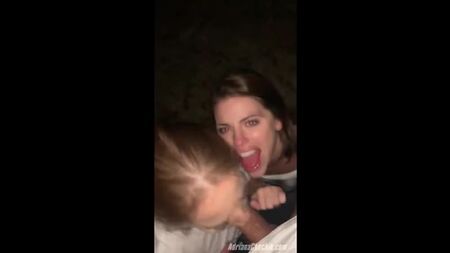 [Onlyfans] Adriana Chechik & Megan Rain - public blowjob, facial