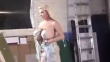 Throwback big boob model